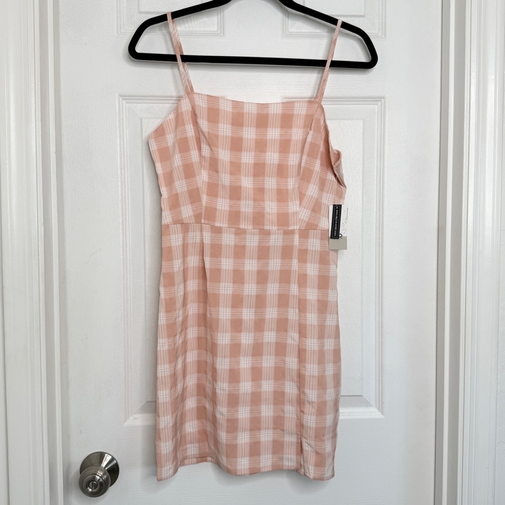 BP - gingham dress - pink - woman’s - medium- NWT